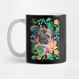 Tropical Pug 8 Mug